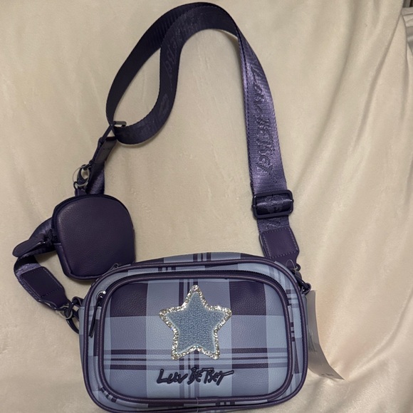 Betsey Johnson Purple Crossbody Bag with Star Design - Picture 3 of 10